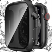 Apple Watch Series 10 46mm Uyumlu Hayalet PC Sert Kasa Ekran Koruycu 360 Güvenli Koruma  Siyah thumbnail 6