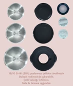 Steel&More  9 Parça Çelik Çok Amaçlı Rendeli Saklama Ve Karıştırma Kabı Seti - 2