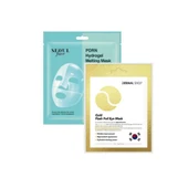 Dermal Pdrn Eriyen Maske Nemlendirici Cilt Onarıcı Şeffaf Jel Maske 34 gr ve Göz Maskesi Gold 4 gr. thumbnail 1
