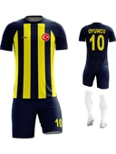 Sarı Lacivert - Çizgili - Kişiye Özel Futbol Forması Takımı - 1