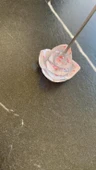 Şeffaf Epoksi Pembe Glitter Süslemeli Gonca Gül Kağıt Tutacağı Notluk El Yapımı Epoksi Hediyelik - 4