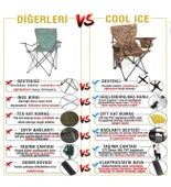 Cool Ice Taktik Kamuflaj Lüks Kamp Sandalyesi - 8