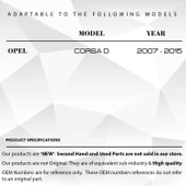 Opel Corsa D (2006-2014) için Arka Kapı İçten Açma Teli - 2