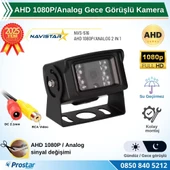 AHD 1080P/720P Büyük Gece Görüşlü RCA AV Soketli Kamyon Tır Otobüs Kamerası - 1