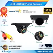 AHD 1080P/720P Silikonlu Arka, Yan ve Ön Görüş Kamerası Rca Soket - 3