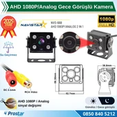 AHD 1080P/Analog Orta Boy Gece Görüşlü RCA AV Soketli Kamyon Tır Otobüs Kamerası - 2