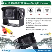 AHD 1080P/720P Büyük Gece Görüşlü RCA AV Soketli Kamyon Tır Otobüs Kamerası - 2