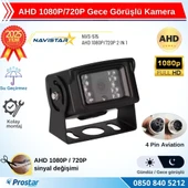 AHD 1080P/720P Büyük Gece Görüşlü 4 Pin Soketli Kamyon Tır Otobüs Kamerası - 1