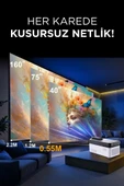 Torima  HY450 Beyaz Taşınabilir Ev Sinema Android Akıllı 8K-4K 1080 P BT5.4  Projeksiyon - 4
