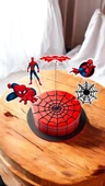 Spiderman Doğum Günü Sticker  Örümcek Adam Figürlü Parti Etiketi  Süper Kahraman Doğum Günü Süsü - 2