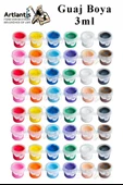 Guaj Boya 3 ml 12 Renk 4 Paket Mini Küçük Guaj Boya Etkinlik Boyama Boyası Su Bazlı Resim Okul Öncesi Kreş Ana Sınıfı thumbnail 1