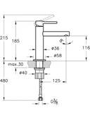 VitrA Origin A4255626 Lavabo Bataryası, Bakır thumbnail 3