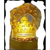 12 li Ramazan Ayaklı Led Işık Gold Renk Gün Işığı - 1