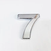 Cemax 7 Rakamı 3,75 cm Krom Yapışkanlı - 5