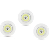 Kablosuz Uzaktan Kumandalı 3lü Led Lamba Seti - 2