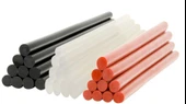 Avmdepo  Sıcak Silikon Şeffaf 11,2 mm 30 Cm Kalın 10 Adet - 12