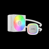 Gamdıas Aura Gl120 V2 Wh, White Edition, 120mm,  Rgb, 1 Fanlı, Cpu Sıvı Soğutma - 1