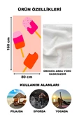 Modern Desenli Plaj Deniz Havlusu Peştemal 80x160 CM Aqua87 - 2