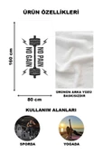 No Pain No Gain Desenli Dijital Baskılı Spor Havlusu Fitnes Havlusu 80x160 SPR01 - 2
