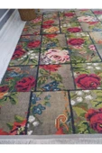 Kaymaz Tabanlı Yıkanabilir Karabağ Kilim Desenli Dot Taban Halı - 5