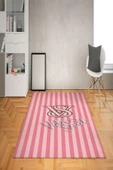 Kaymaz Taban Yıkanabilir Modern Victoria Secret Desenli Dot Taban Halı - 1