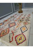 Renkli Çizgili Kilim Desenli Kaymaz Tabanlı Yıkanabilir Leke Tutmaz Dot Taban Halı Drk8072-4 - 3