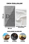 Modern Desenli Dijital Baskı Plaj Deniz Havlusu Peştamal 80x160 CM LUX53 - 2