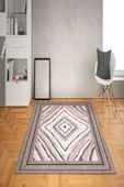 Kaymaz Tabanlı Yıkanabilir Dekoratif Desenli Dot Taban Halı - 2