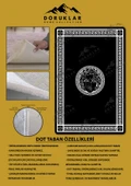Kaymaz Taban Yıkanabilir Dijital Baskı Dekoratif Modern Desenli Apollo Serisi Dot Taban Halı AP06 - 2