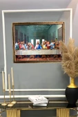 Dekoratif Modern Son Akşam Yemeği Desenli Tablo 50x70 CM - 2