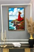 Dekoratif Modern Desenli Çerçeveli Duvar Tablosu 50x70cm RÜYA12 - 2