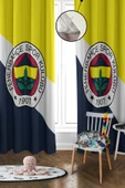 Dijital Baskı Yıkanabilir Modern Desenli 2 Kanat Bebek ve Çocuk Odası Fon Perdesi - 1