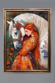 Dekoratif Modern Desenli Çerçeveli Duvar Tablosu 50x70cm RÜYA08 - 1