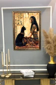 Antik Mısır Desenli Çerçeveli Duvar Tablosu 50x70cm MISIR08 - 2