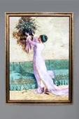 Dekoratif Modern Desenli Çerçeveli Duvar Tablosu 50x70cm RÜYA11 - 1