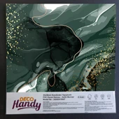 DecoHandy Pvc Duvar Karosu 30x30cm 4 Lü Paket -  Zümrüt 0,36m2 - 1