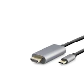 Type-C To Hdmı Kablo Hdtv 4K 60Hz Pvc 1.8M Gri HDX7837 - 1