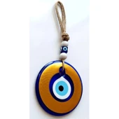 Nazar Boncuklu Gold Renk Kaplama Cam Duvar Dekoru - 2