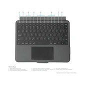 Targus THZ967TR Versavu iPad Air 11" (M3,m2) & iPad Pro 11" & iPad 10.9" Uyumlu Touchpad ve Aydınlatmalı Türkçe Klavyeli Kılıf - 7