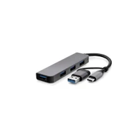 Type-C + Usb3.0 Hub 4*Usb3.0 Gri HDX7825 - 1