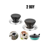 Tencere Tava Tepesi Tencere Tava Kapağı Tutucu 2 Boy - 1