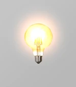 GECEM G95 AMBER 6w E-27 Fılament Rustik Led Ampul 2700K (BALON) 660lm thumbnail 3