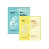 Dermal Pdrn Hydrojel Eriyen Maske Nemlendirici Şeffaf Jel Maske 34 gr. ve Vitamin Eriyen Maske 34 gr. - 1