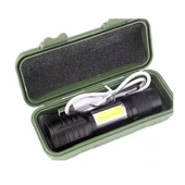 Taktik El Feneri Usb Şarj Edilebilir Kamp Feneri Cob Zumlanabilir Mini Taşınabilir El Feneri Ws-5454 - 1