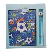 Taros Kilitli Hatıra Defteri+Kalem Football Kod:7189 - 1