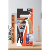 Boyama Seti - Spatula-10cm Rulo  yedeği -Tel Fırça - 1
