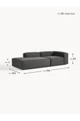 Mobilya Stant Most Mollis Pro 2 Modül Sol Kanepe 41 Koyu Antrasit Keten Yumuşak Sünger(Evinize Teslim) thumbnail 6