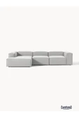 Mobilya Stant Most Mollis Plus 3 Modül Sol Köşe Koltuk 32 Gri Keten Kumaş Yumuşak Sünger(Evinize Teslim) thumbnail 1