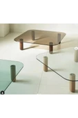Mobilya Stant Most Abiete Cam Orta Sehpa Ahşap Ayak (90X90)(EVİNİZE TESLİM) thumbnail 2