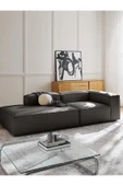 Mobilya Stant Most Mollis Pro 2 Modül Sol Kanepe 41 Koyu Antrasit Keten Yumuşak Sünger(Evinize Teslim) thumbnail 2